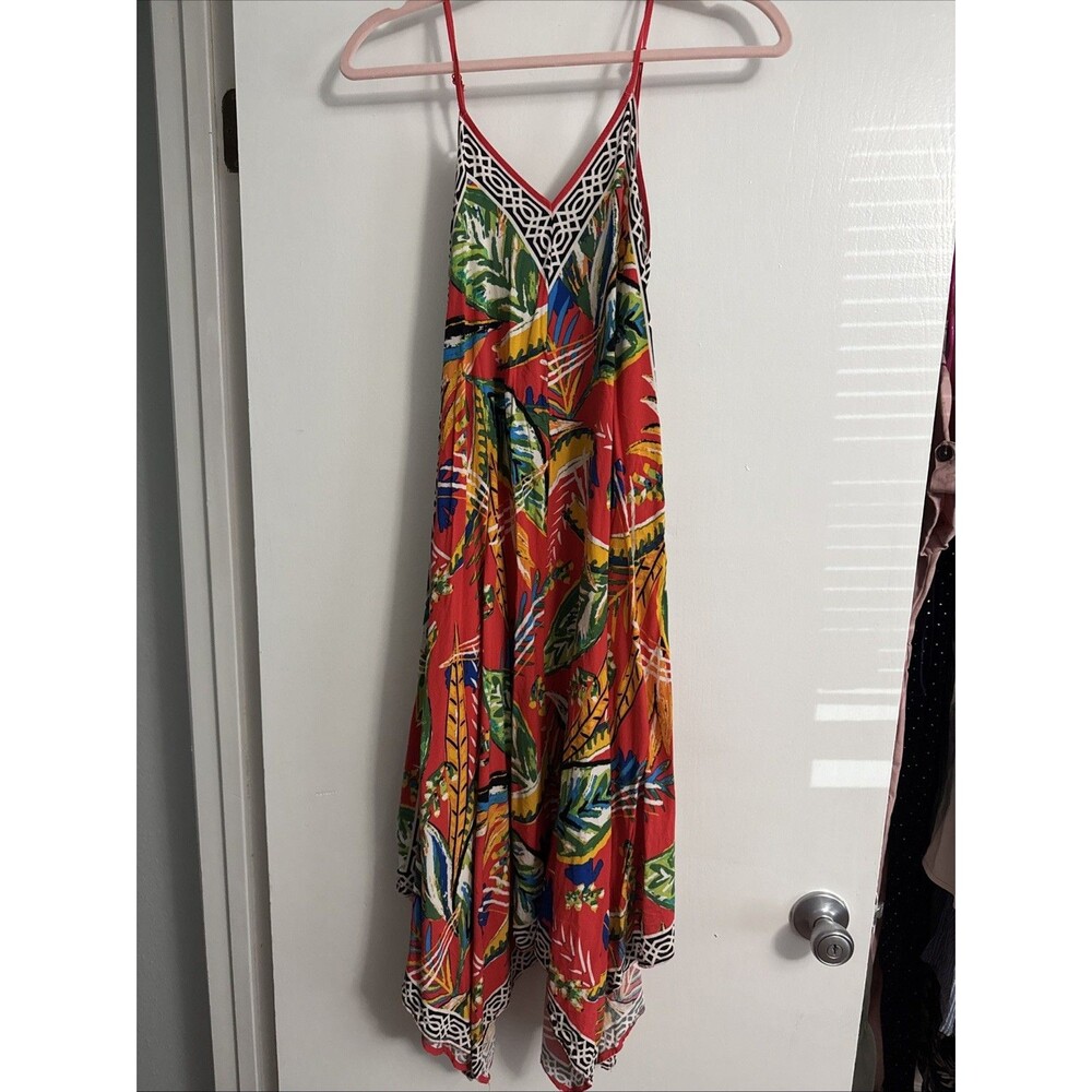 Jealous Tomato XS Dress Midi Slip Asymmetrical Hem Sundress Boho